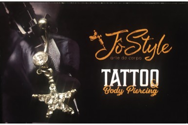 Piercing Umbigo Estrela Branca Pendente
