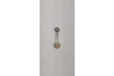Piercing Reto Mini Multi Diamantes