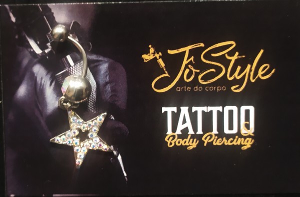 Piercing Umbigo Estrela Cores Pendente