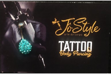 Piercing Umbigo Gota Azul Turquesa